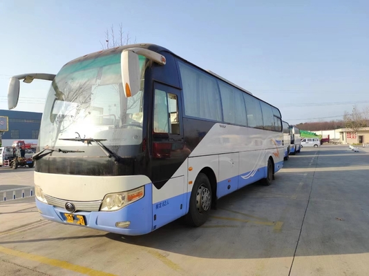 Benutzte Dieselbusse berichtigen Rückseite Steeing-Bus Yutong Zk6110 2+3layout 62seats Yuchai-Maschinen-Bus