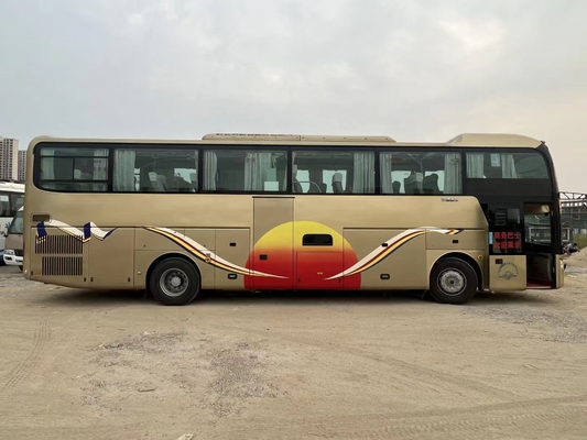 Benutzte Airbag-Suspendierungs-Doppeltüren des Durchfahrt-Bus-Luxusbus-47seats Yutong Zk6126
