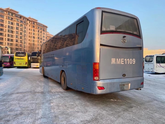 Benutzte 2014-jährige 51 Sitze Trainer-Bus benutzten Bus Team Travel Bus For Africa Kinglong XMQ6128