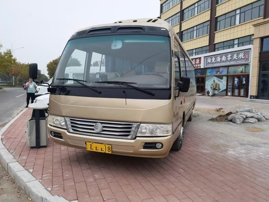 Kleiner verwendeter goldener Dragon Coaster Bus Electric Mini-Trainer 35seats