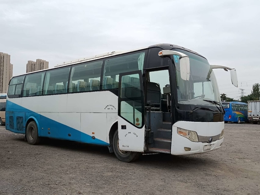 Zweite weiße Farbe des Handreisebus-51seats benutzte Yutong-Bus Yuchai-Maschine ZK6110
