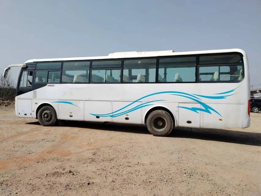 Sitzdoppeltüren-weiße Farbe des zweite Handmicrobus-43 benutzte Maschine Yutong-Bus-ZK6102D Yuchai