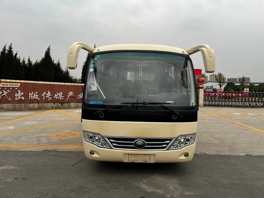 Verwendeter Mini Coach Front Engine 19 setzt Hand-Yutong-Bus ZK6609D der Dieselmotor-Klimaanlagen-zweite