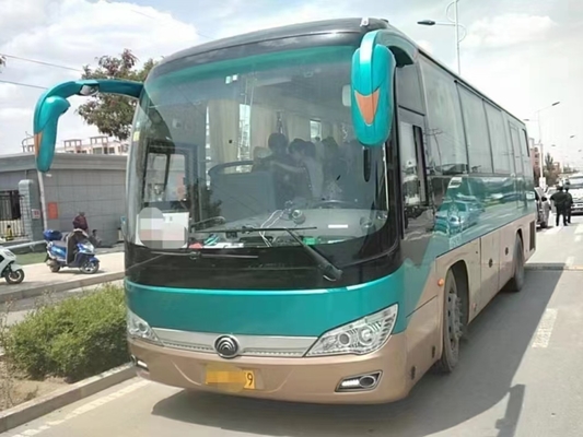 Verwendete Autobusse grünen Sitz-mittlere Beifahrertür-Klimaanlagen-2. Hand-Yutong-Bus ZK6906 der Farbe-36