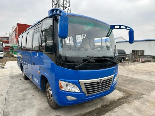 Benutztes kleines Bus-Blau färbt 25 Sitz-Yuchai-Maschine 130hp gleitendes Windows, das linke Hand Dongfeng-Bus DFA6660 fahren