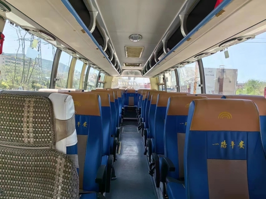Sitzdie doppeltüren des zweite Handbus-47, die Fenster-Klimaanlagen-goldene Farbe versiegeln, benutzten Yutong-Bus ZK6107