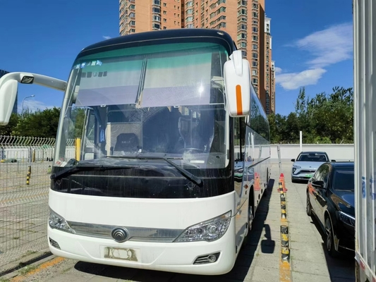 Junge weiße Sitze Tong Buss ZK6112 Farbe53 12 lange Weichai-Maschinen-336hp Klimaanlagen-des 2. Handmeter zug-Bus