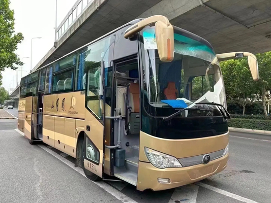 ZK6119 Yutong Gebrauchtpassagierbus / 53-Sitzer Doppeltürer Linkslenker Luxusbus