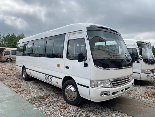 Gebrauchtes Coaster Bus Mudan Minibus 30 Sitzplätze Rechtslenkung Gebrauch in Tansania Leaf Spring Für schlechte Straße