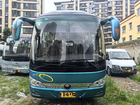 Luxus-Gebrauchtbus K6906 Blau Klimaanlage Dieselmotor Blattfederung 39 Sitze Langstrecke