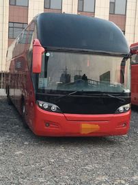55-Sitze- höhere rote Reise verwendete die linke 2013-jährige Handdieselsteuerung des Passagier-Bus-KLQ6147