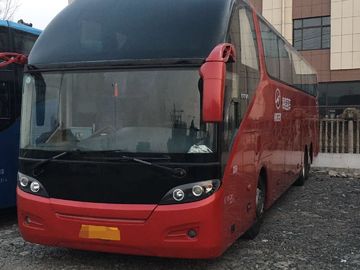 55-Sitze- höhere rote Reise verwendete die linke 2013-jährige Handdieselsteuerung des Passagier-Bus-KLQ6147