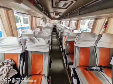 Diesel-LHD Yutong benutzte Sitzbus blaues weißes 2014-jähriges ZK6118 des Küstenmotorschiff-Bus-55