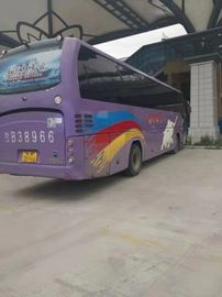 Yutong benutzte des Trainer-Bus-51 starke Dieselmaschine Sitzpurpurrote Farbder höchstgeschwindigkeits-100km/H
