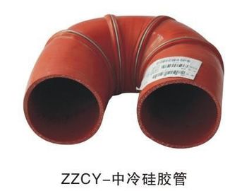Standard- Größen-Bus-Zusatz-rote Farbe-Intercooled-Silikon-Rohr für Yutong
