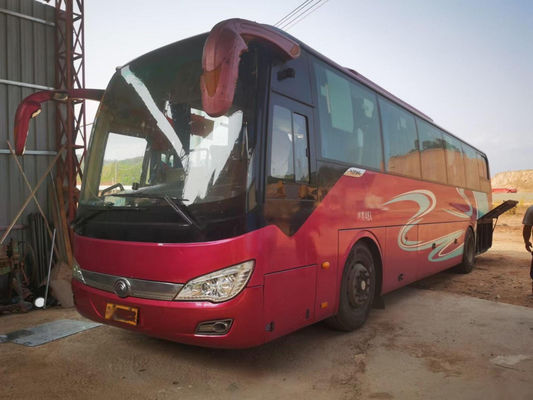 Benutzte Sitzdoppeltüren-Passagier-Bus-Airbag-Fahrgestelle-nackte verpackende linke Steuerung Reisebus Yutong-Marken-ZK6116 48