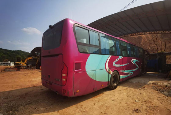 Benutzte Sitzdoppeltüren-Passagier-Bus-Airbag-Fahrgestelle-nackte verpackende linke Steuerung Reisebus Yutong-Marken-ZK6116 48