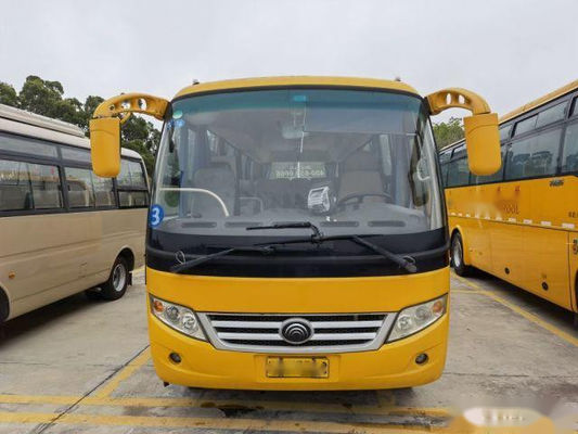 Benutzte Sitzreisebus-Stahlfahrgestelle-Front Engine Euros III Yutong-Bus-29 linke Steuerung