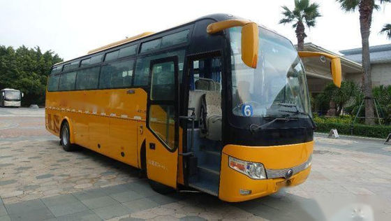 Benutzte Sitze Yutong-Bus-ZK6107 49 verließen Steuerungsairbag-Fahrgestelle Yuchai-Heckmotor niedrigen Kilometer