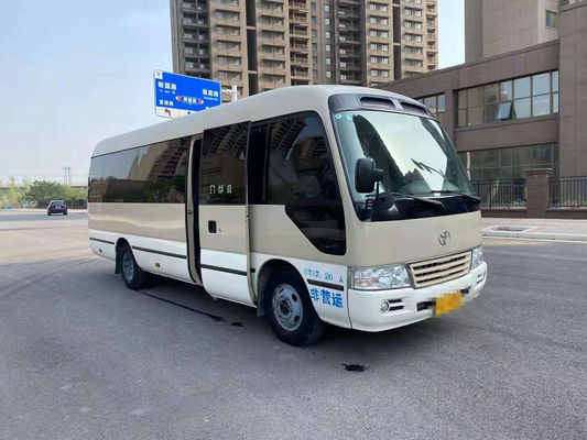 2015-jähriger 20 Sitze benutzter Küstenmotorschiff-Bus, LHD verwendete Mini Bus Toyota Coaster Bus mit 2TR Benzinmotor, linke Steuerung