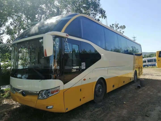 Gelbes Yutong benutzte 61-Sitze- LHD Stütz-A/C zwei Dieseltüren des Reise-Bus-ZK6122