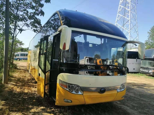 Gelbes Yutong benutzte 61-Sitze- LHD Stütz-A/C zwei Dieseltüren des Reise-Bus-ZK6122