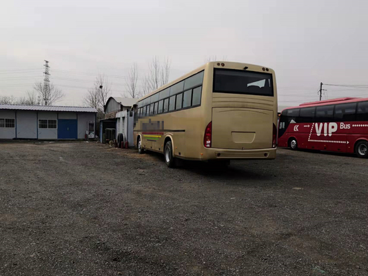 Handzug Bus Diesel Front Engine des Yutong-Bus-53 Sitzer benutzter ZK6116D Bus-zweite
