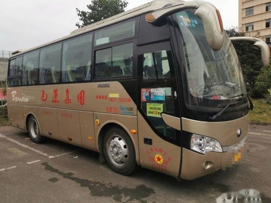 147kw Tourismus Yutong benutzte die Sitze des Küstenmotorschiff-Bus-35, die Hand-Antriebs-Passagier-Busse gelassen wurden