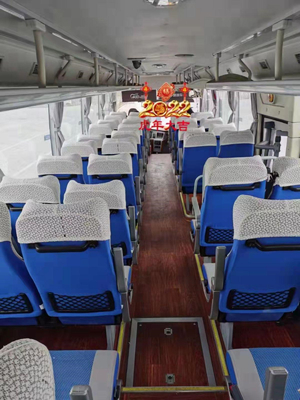 Yutong verwendete Transport, den weiße Fahrzeuge Diesel- Langstrecken-50Seats verwendeten Trainer Buses verwendeten
