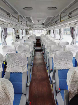 Yutong verwendete Transport, den weiße Fahrzeuge Diesel- Langstrecken-50Seats verwendeten Trainer Buses verwendeten